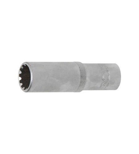 Steckschlüssel-Einsatz Gear Lock, tief | Antrieb Innenvierkant 10 mm (3/8