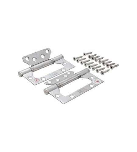 Scharnier-Satz | Edelstahl | für platzsparenden Einbau | 100 x 50 mm | 2-tlg.