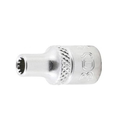 Steckschlüssel-Einsatz Gear Lock | Antrieb Innenvierkant 6,3 mm (1/4") | SW 4 mm
