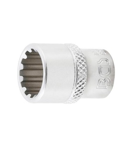 Steckschlüssel-Einsatz Gear Lock | Antrieb Innenvierkant 6,3 mm (1/4") | SW 12 mm