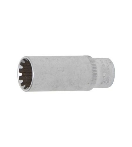 Steckschlüssel-Einsatz Gear Lock, tief | Antrieb Innenvierkant 6,3 mm (1/4") | SW 13 mm