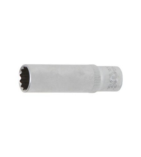 Steckschlüssel-Einsatz Zwölfkant, tief | Antrieb Innenvierkant 6,3 mm (1/4") | SW 10 mm