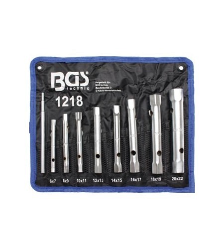 Rohrsteckschlüssel-Satz | SW 6x7 - 20x22 mm | 9-tlg.