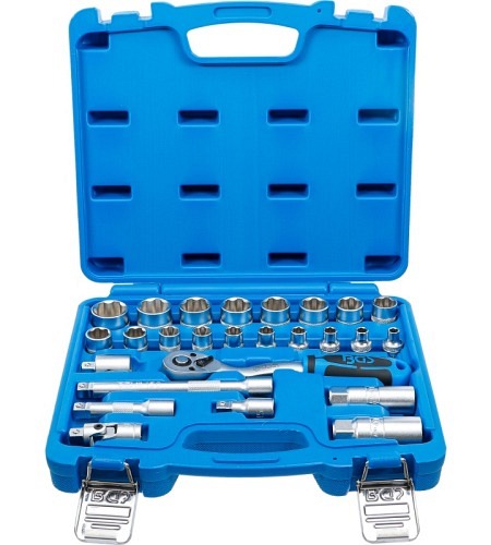 Steckschlüssel-Satz Wellenprofil | Antrieb 10 mm (3/8") | 26-tlg.