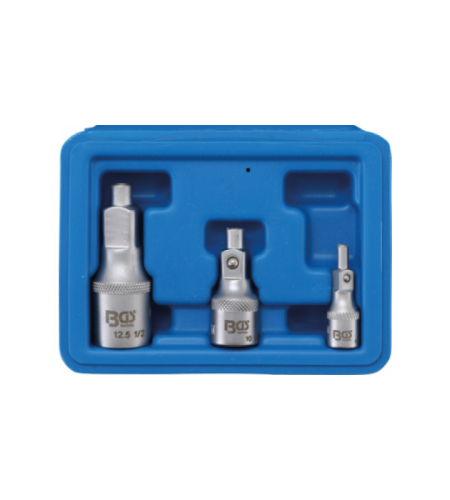 Verlängerungs-Satz mit Magnethalter | 6,3 mm (1/4") / 10 mm (3/8") / 12,5 mm (1/2") | 3-tlg.