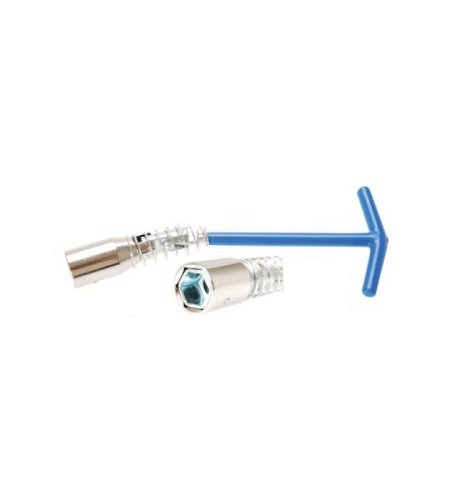Zündkerzenschlüssel mit T-Griff, Gelenkfeder | Sechskant SW 16 mm / SW 21 mm