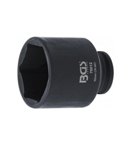 Kraft-Steckschlüssel-Einsatz Sechskant | Antrieb Innenvierkant 12,5 mm (1/2") | SW 52 mm
