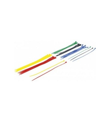 Kabelbinder-Sortiment | farbig | 4,8 x 300 mm | 50-tlg.