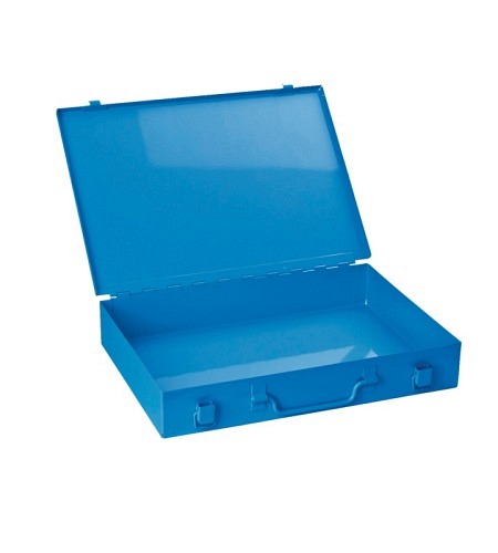 Stahlblechkasten ohne Einlage, blau