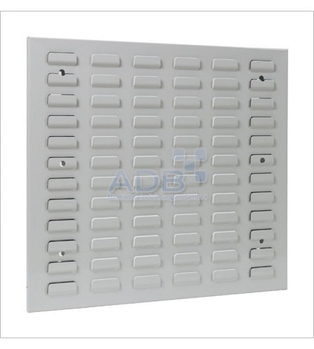 Schlitzplatte, waagerecht, L 493 x B 456mm, RAL 7035