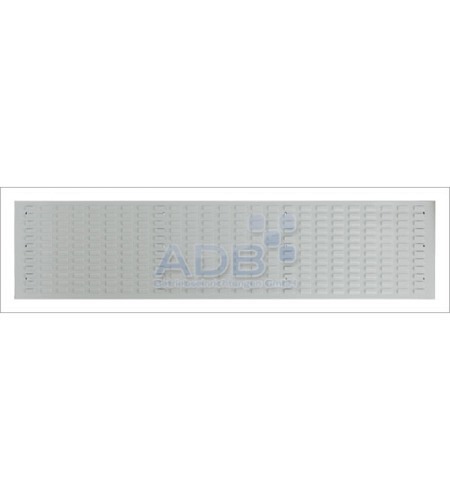 Schlitzplatte, waagerecht, L 1975 x B 456 mm, RAL 7035