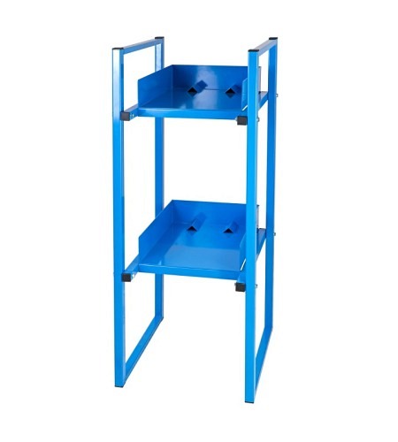 Fassregal für 2x 60 Liter-Fässer, Lichtblau (RAL 5012)