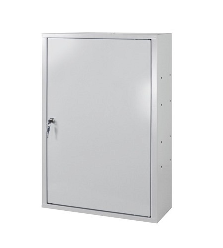 ADB Werkzeugwandschrank mit 1 Tür, 1 Fachboden, Grau