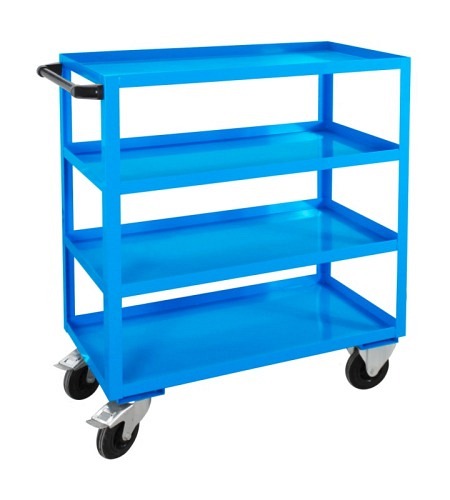 ADB Tischwagen / Montagehilfswagen, 4 Etagen, Lichtblau (RAL 5012)