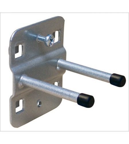 ADB Lochwand-Halter, 50 mm, doppelt mit geradem Hakenende