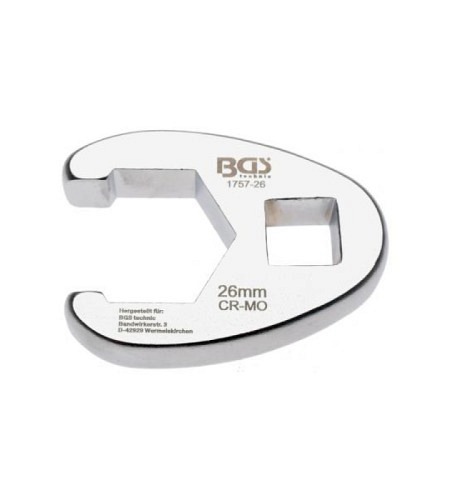 Hahnenfussschlüssel | Antrieb Innenvierkant 12,5 mm (1/2") | SW 26 mm