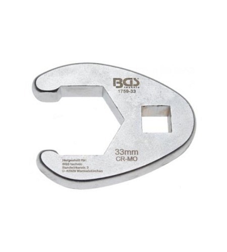 Hahnenfussschlüssel | Antrieb Innenvierkant 12,5 mm (1/2") | SW 33 mm