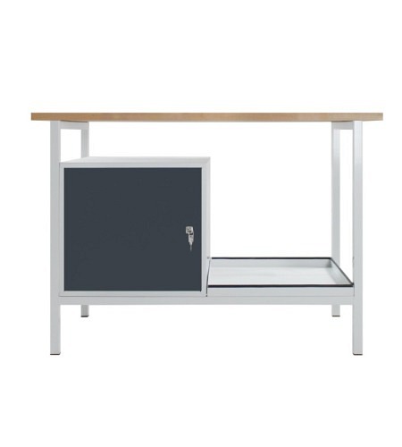 ADB Werkbank Eko, 1 Tür, L1200xB600xH825mm, RAL7035/7016