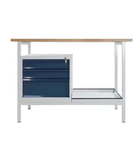 ADB Werkbank Eko, 3 SL, L1200xB600xH825mm, RAL7035/7016