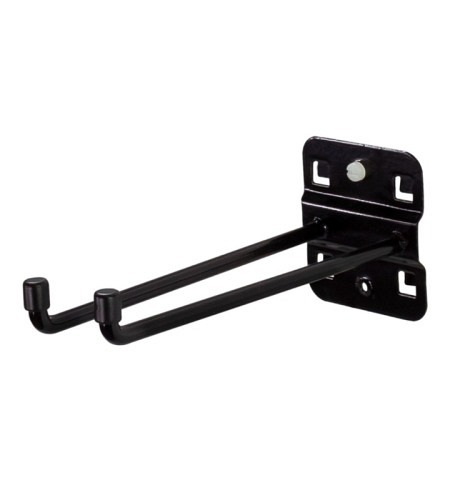Werkzeughalter doppelt mit senkrechtem Hakenende, L=150mm