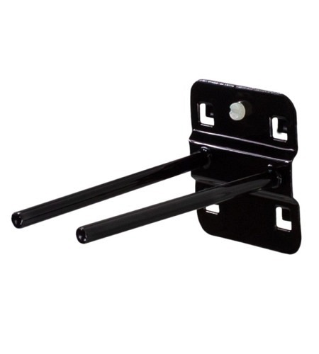 ADB Lochwand-Halter, doppelt mit geradem Hakenende Länge 100mm