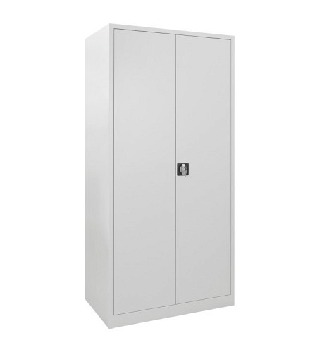 Flügeltürenschrank H 1950 x B 920 x T 500 mm, RAL 7035