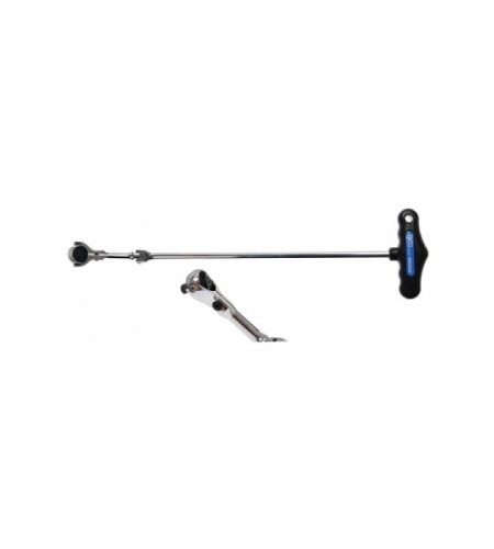 Gelenkknarre mit T-Griff, abwinkelbar | Abtrieb Aussenvierkant 6,3 mm (1/4")