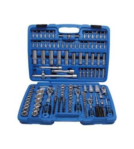 Steckschlüssel-Satz Wellenprofil | Antrieb 6,3 mm (1/4") / 10 mm (3/8") / 12,5 mm (1/2") | 192-tlg.