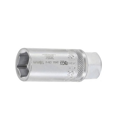 Zündkerzen-Einsatz Sechskant | Antrieb Innenvierkant 12,5 mm (1/2") | SW 18 mm