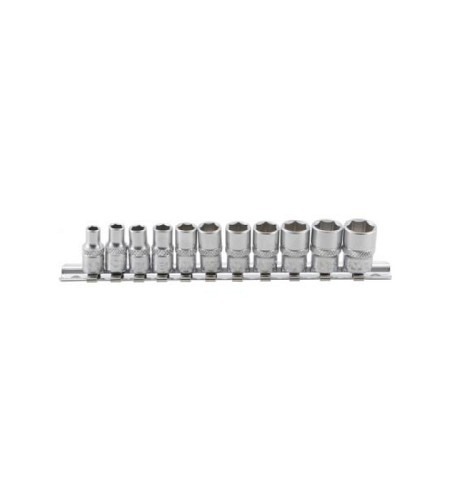 Steckschlüssel-Einsatz-Satz Sechskant | Antrieb Innenvierkant 6,3 mm (1/4") | Zollgrössen | 11-tlg.