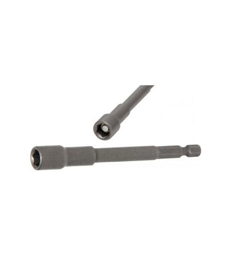 Steckschlüssel-Einsatz Sechskant, extra lang | für Bohrmaschinen | Antrieb Aussensechskant 6,3 mm (1/4") | SW 8 mm