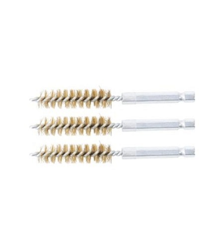Messingbürste | 12 mm | Antrieb Außensechskant 6,3 mm (1/4") | 3-tlg.
