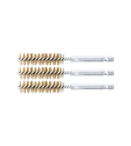 Messingbürste | 13 mm | Antrieb Außensechskant 6,3 mm (1/4") | 3-tlg.