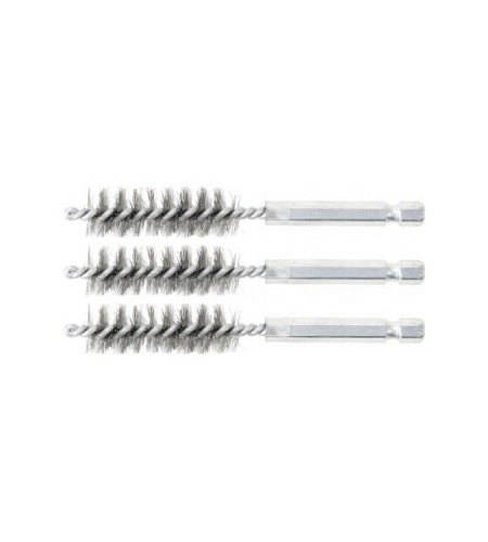 Stahlbürste | 14 mm | Antrieb Außensechskant 6,3 mm (1/4") | 3-tlg.