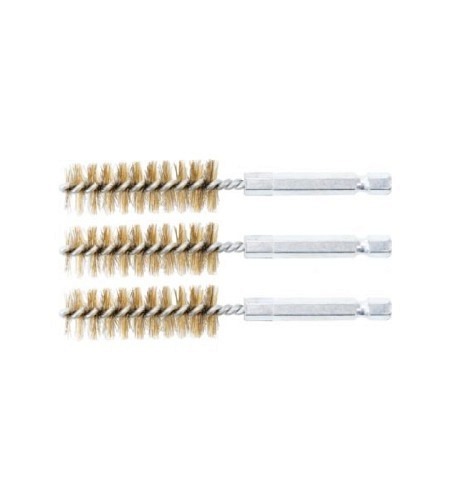 Messingbürste | 16 mm | Antrieb Außensechskant 6,3 mm (1/4") | 3-tlg.