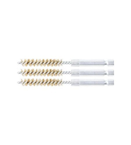 Messingbürste | 8 mm | Antrieb Außensechskant 6,3 mm (1/4") | 3-tlg.