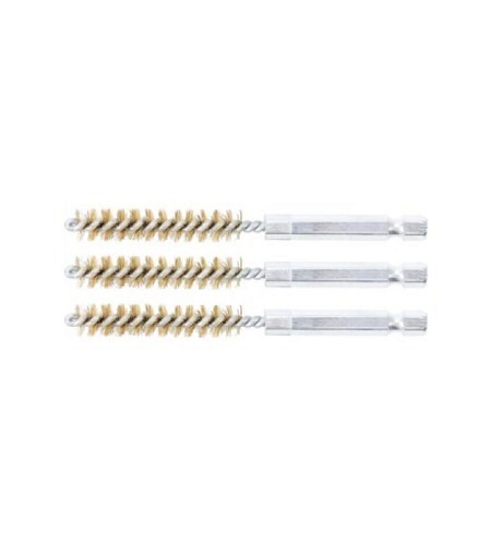 Messingbürste | 9 mm | Antrieb Außensechskant 6,3 mm (1/4") | 3-tlg.