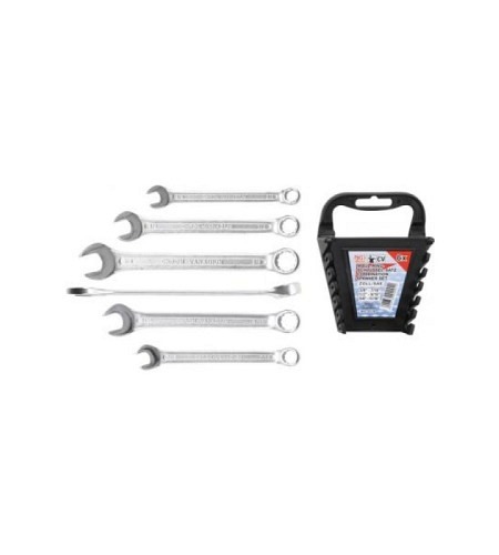 Maul-Ringschlüssel-Satz | Zollgrössen | SW 3/8" - 11/16" | 6-tlg.