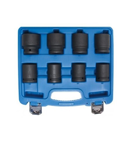Kraft-Steckschlüssel-Einsatz-Satz | Antrieb Innenvierkant 20 mm (3/4") | SW 22 - 38 mm | 8-tlg.