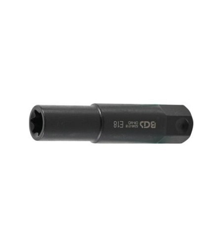Steckschlüssel-Einsatz E-Profil, extra lang | Antrieb Aussensechskant 22 mm | SW E18