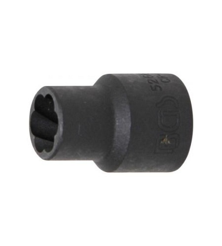 Spezial-Steckschlüssel-Einsatz / Schraubenausdreher| Antrieb Innenvierkant 12,5 mm (1/2") | SW 12 mm