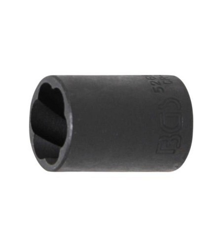Spezial-Steckschlüssel-Einsatz / Schraubenausdreher | Antrieb Innenvierkant 12,5 mm (1/2") | SW 17 mm