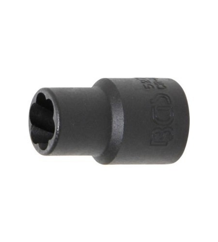 Spezial-Steckschlüssel-Einsatz / Schraubenausdreher | Antrieb Innenvierkant 10 mm (3/8") | SW 10 mm