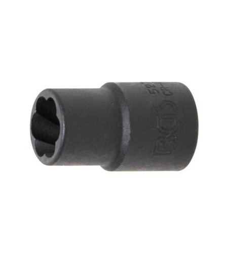 Spezial-Steckschlüssel-Einsatz / Schraubenausdreher | Antrieb Innenvierkant 10 mm (3/8") | SW 11 mm
