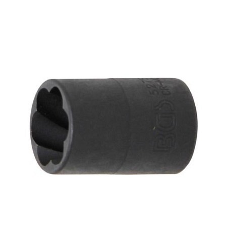 Spezial-Steckschlüssel-Einsatz / Schraubenausdreher | Antrieb Innenvierkant 10 mm (3/8") | SW 15 mm