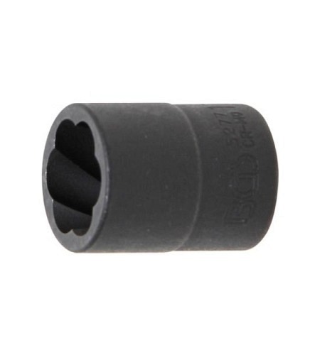 Spezial-Steckschlüssel-Einsatz / Schraubenausdreher | Antrieb Innenvierkant 10 mm (3/8") | SW 17 mm