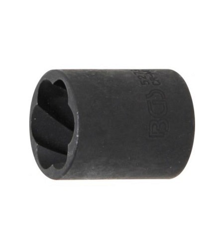 Spezial-Steckschlüssel-Einsatz / Schraubenausdreher | Antrieb Innenvierkant 10 mm (3/8") | SW 19 mm