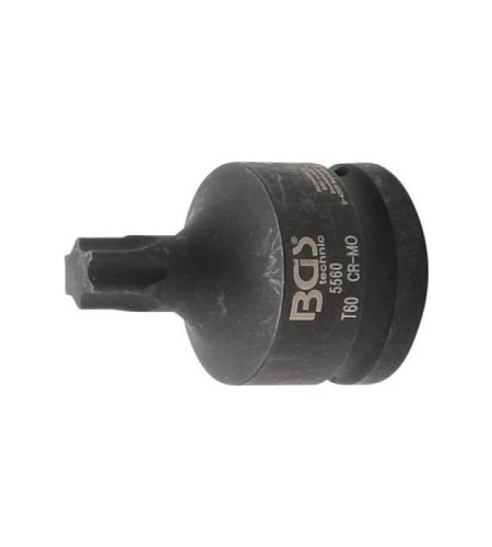 Kraft-Bit-Einsatz | Antrieb Innenvierkant 20 mm (3/4") | T-Profil (für Torx) T60