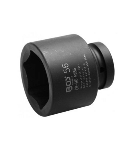 Kraft-Steckschlüssel-Einsatz Sechskant | Antrieb Innenvierkant 25 mm (1") | SW 56 mm
