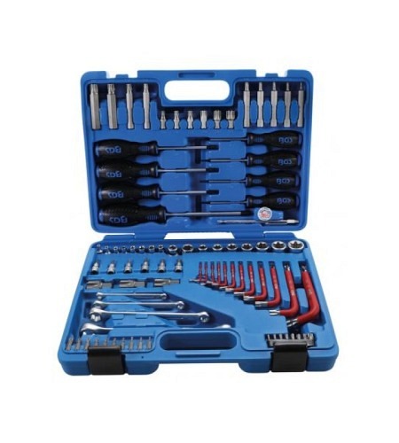 Werkzeugsortiment | 6,3 mm (1/4") + 12,5 mm (1/2") | E-Profil / T-Profil (für Torx) | 84-tlg.